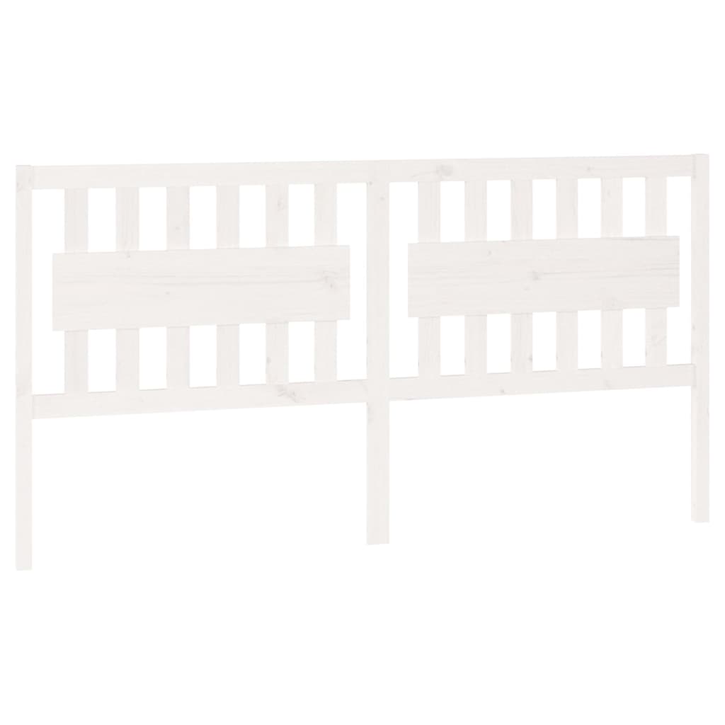 Tête de lit Blanc 185,5x4x100 cm Bois massif de pin - XIOS