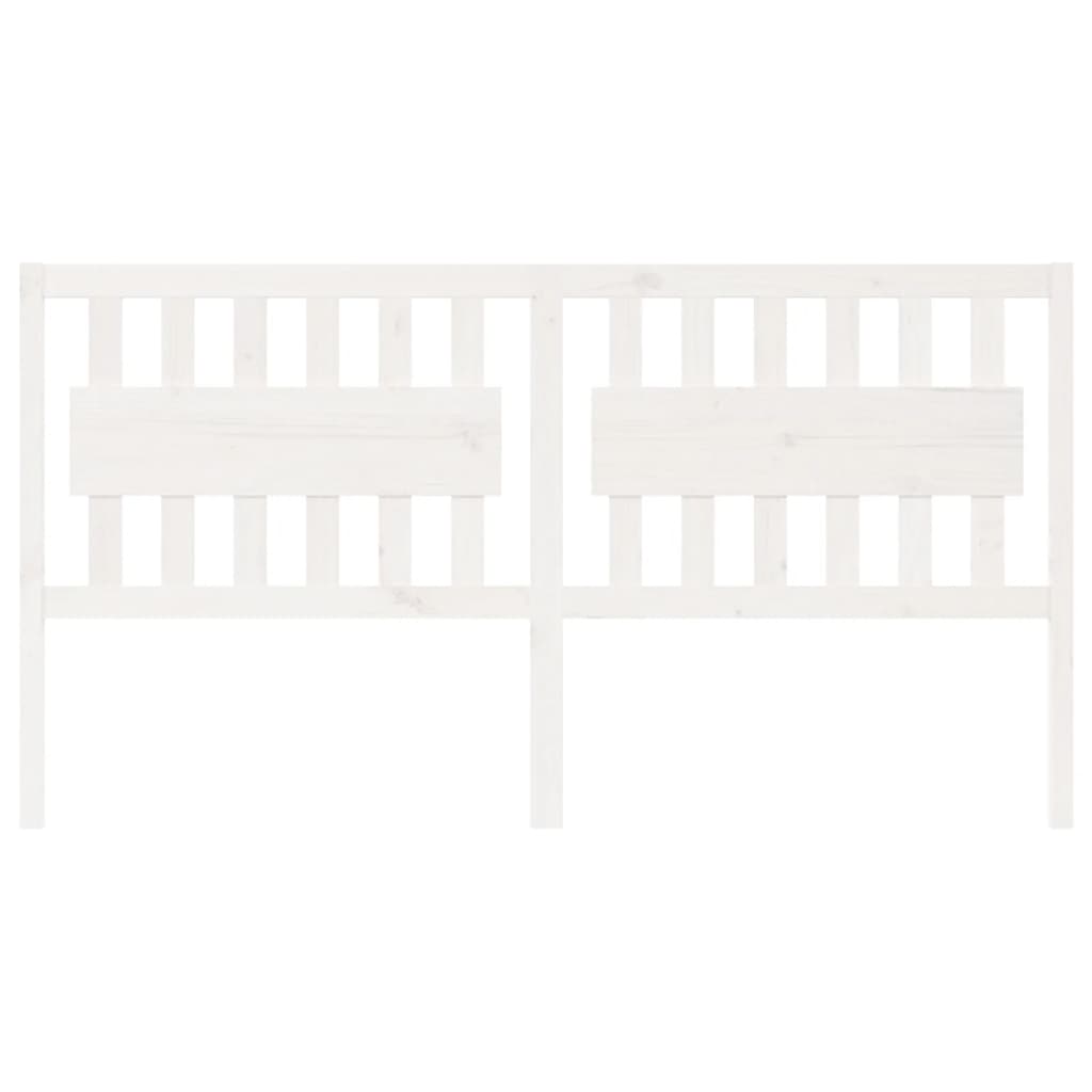 Tête de lit Blanc 185,5x4x100 cm Bois massif de pin - XIOS