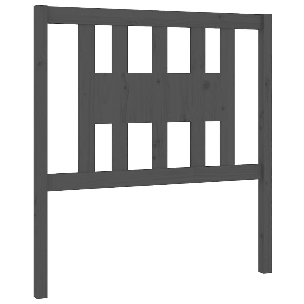 Tête de lit Gris 106x4x100 cm Bois massif de pin - XIOS