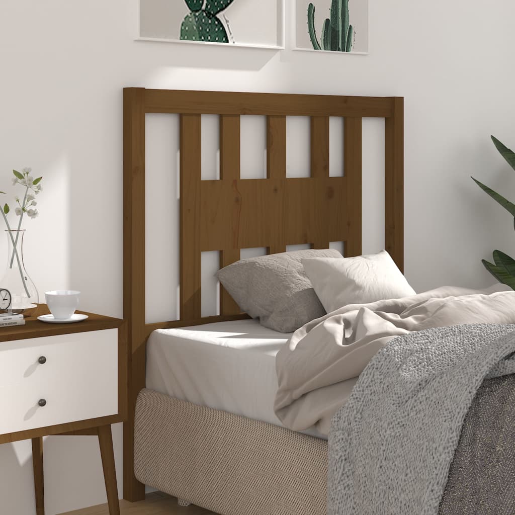 Tête de lit Marron miel 106x4x100 cm Bois massif de pin - XIOS