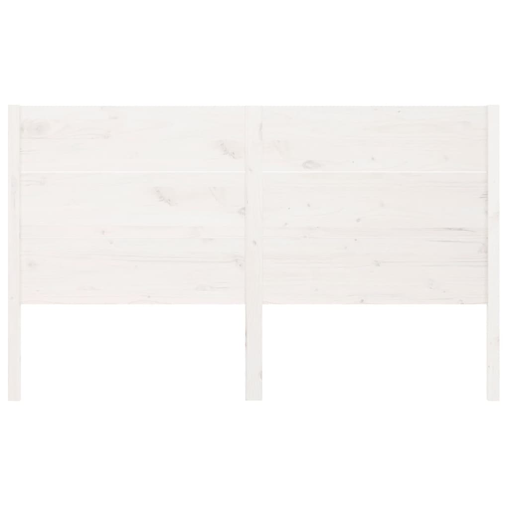 Tête de lit Blanc 146x4x100 cm Bois massif de pin - XIOS