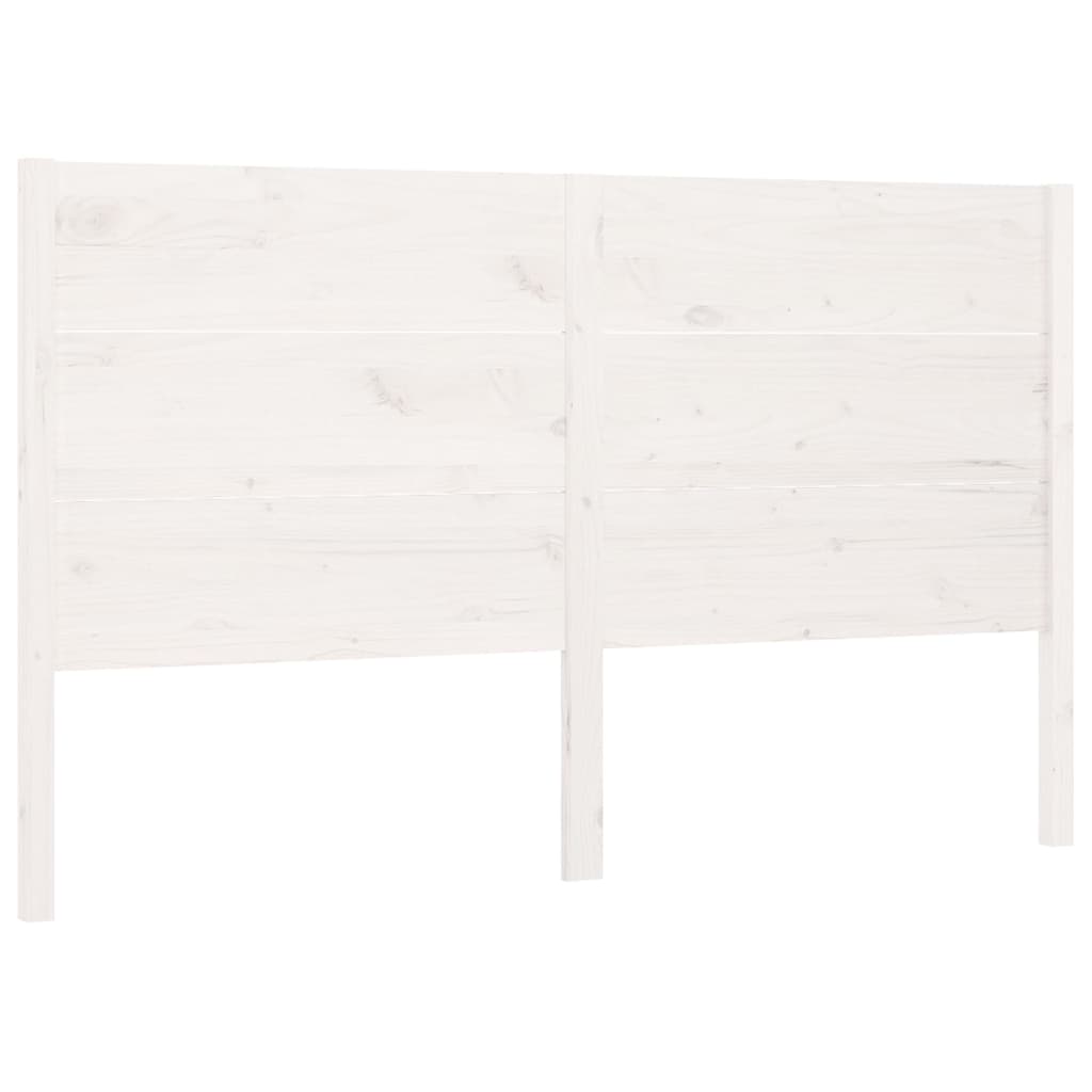 Tête de lit Blanc 206x4x100 cm Bois massif de pin - XIOS