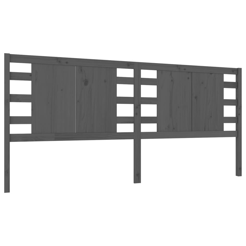 Tête de lit Gris 166x4x100 cm Bois massif de pin - XIOS