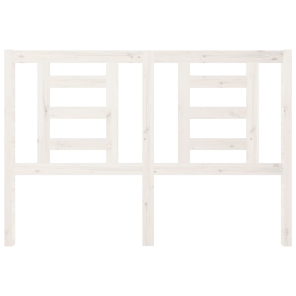 Tête de lit Blanc 146x4x100 cm Bois massif de pin - XIOS