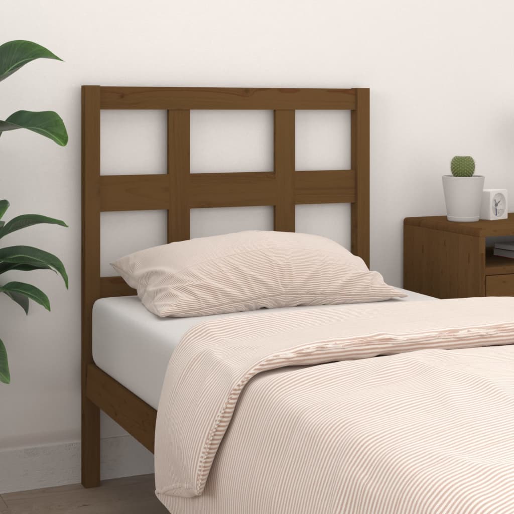 Tête de lit Marron miel 105,5x4x100 cm Bois massif de pin - XIOS