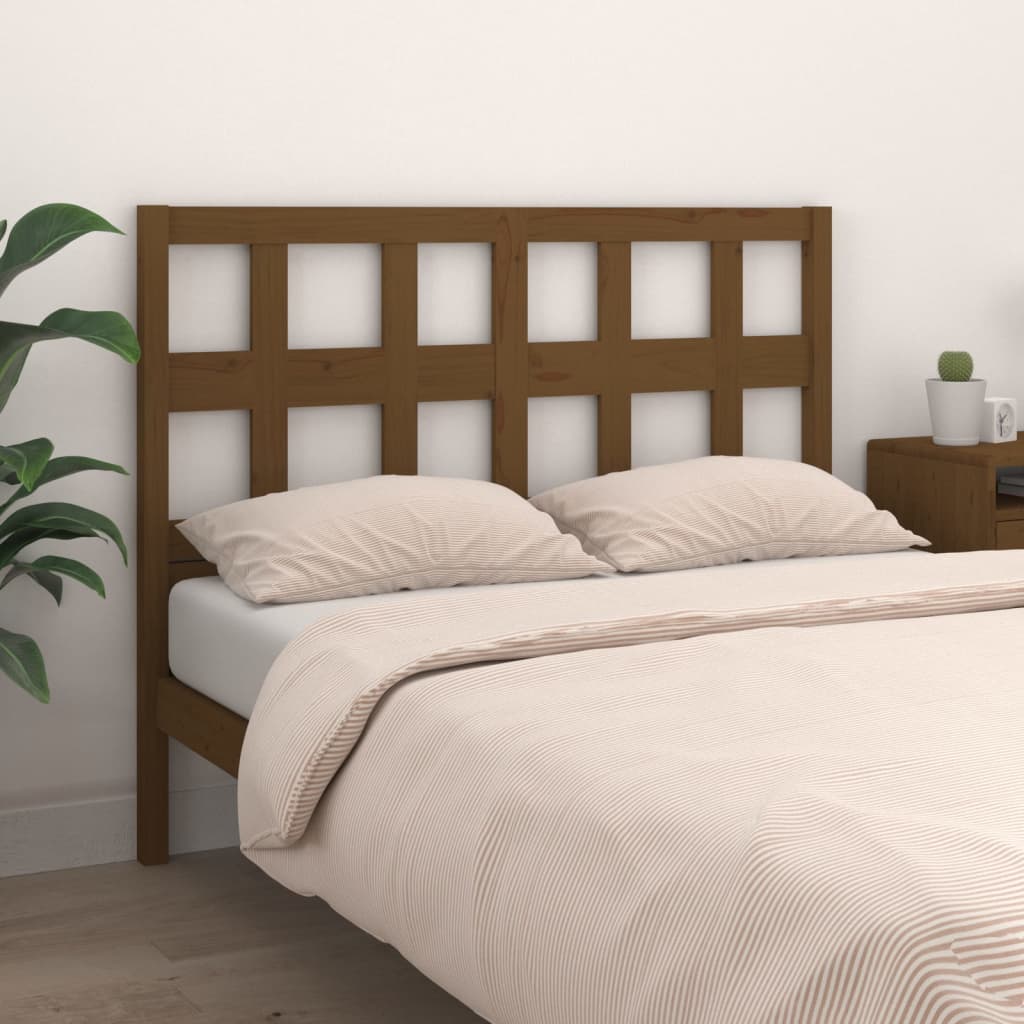 Tête de lit Marron miel 145,5x4x100 cm Bois massif de pin - XIOS