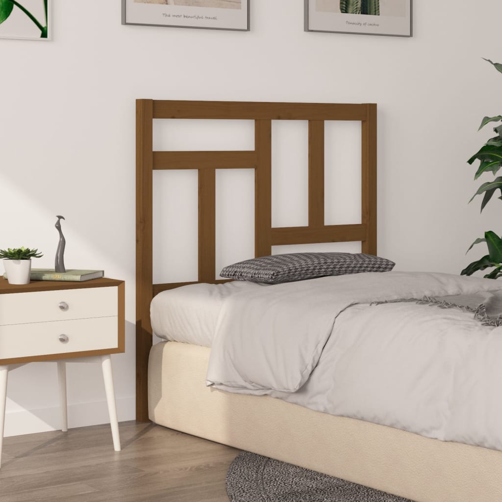Tête de lit Marron miel 80,5x4x100 cm Bois massif de pin - XIOS