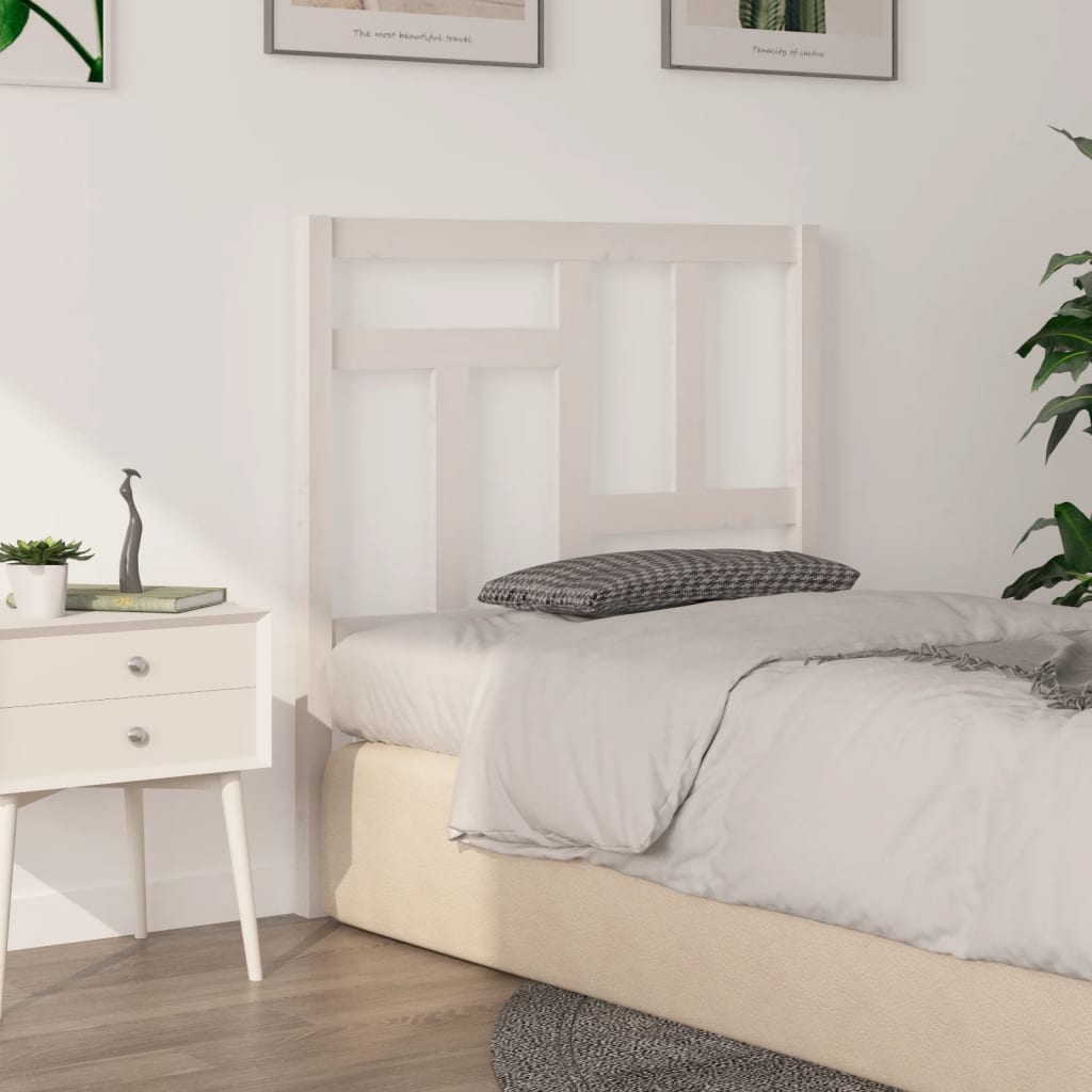 Tête de lit Blanc 95,5x4x100 cm Bois massif de pin - XIOS