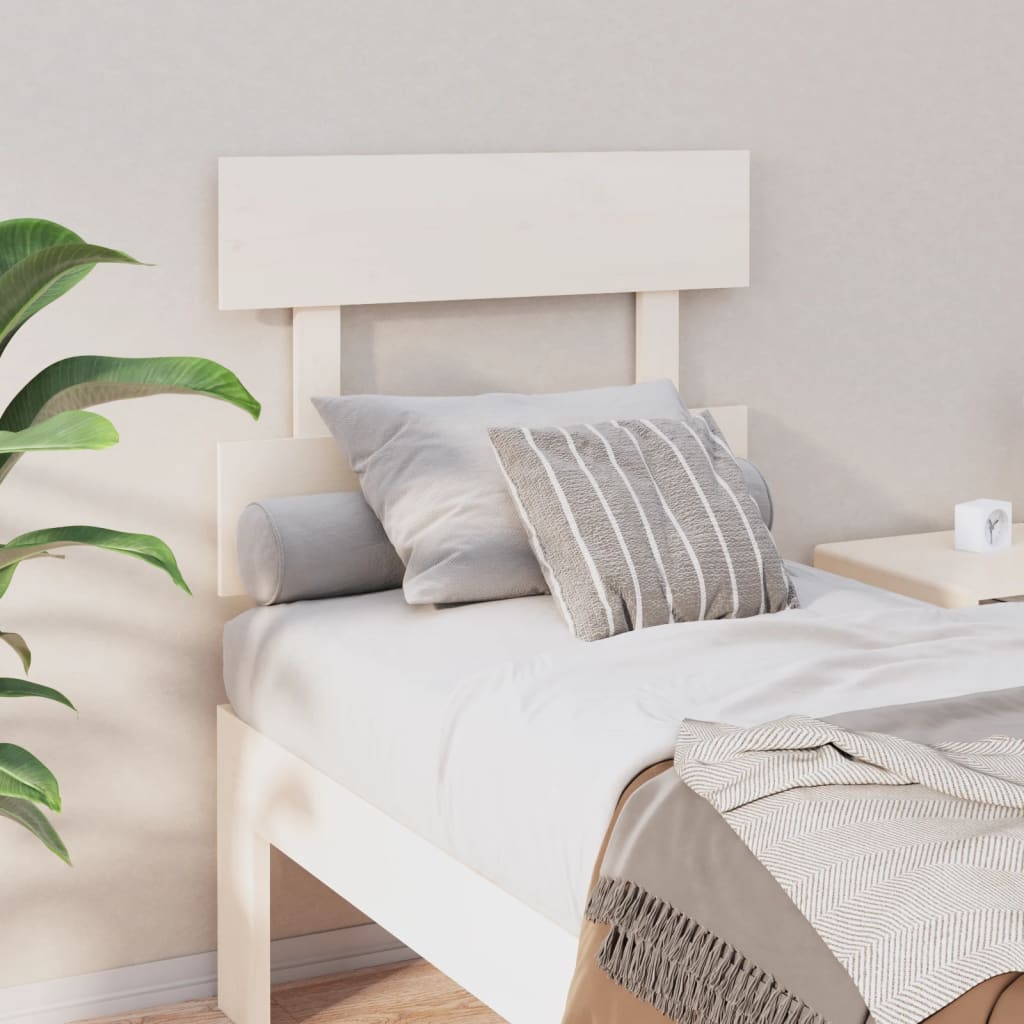Tête de lit Blanc 103,5x3x81 cm Bois massif de pin - XIOS