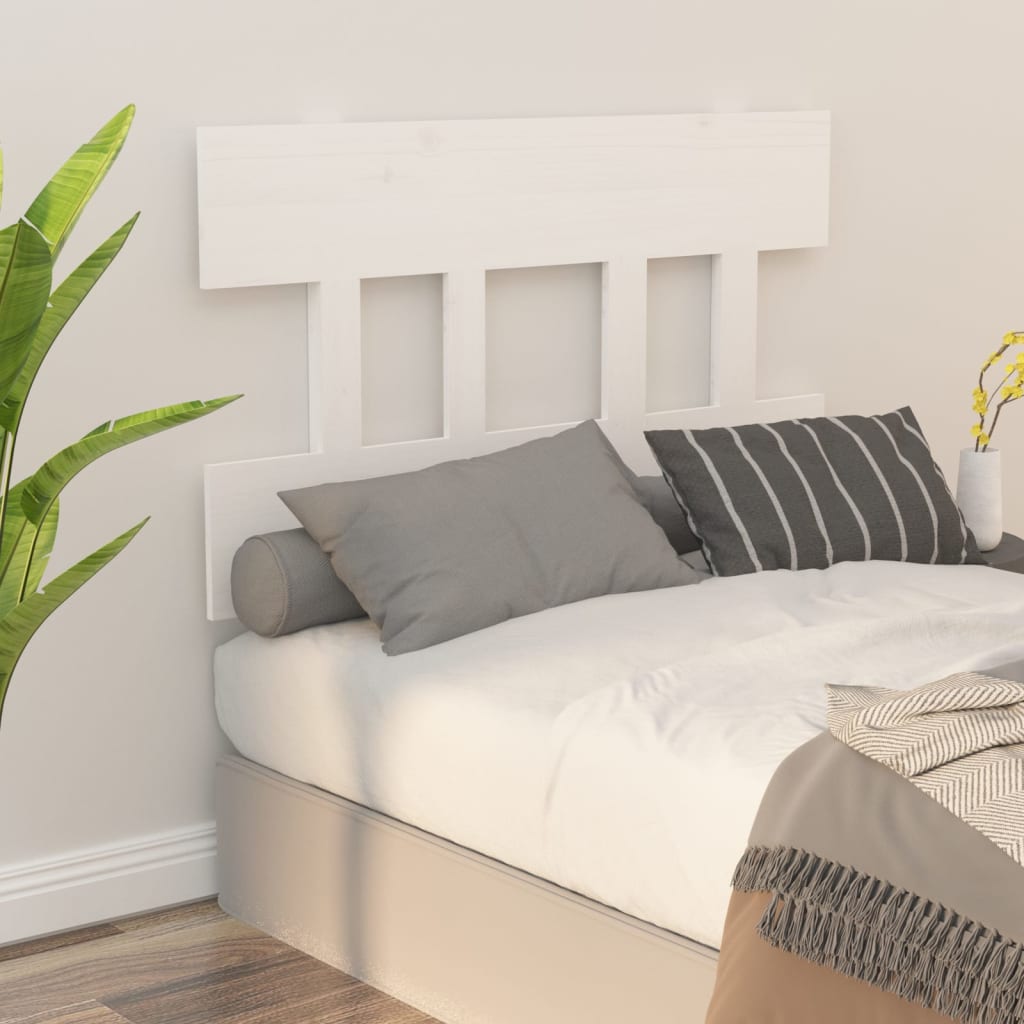 Tête de lit Blanc 103,5x3x81 cm Bois massif de pin - XIOS