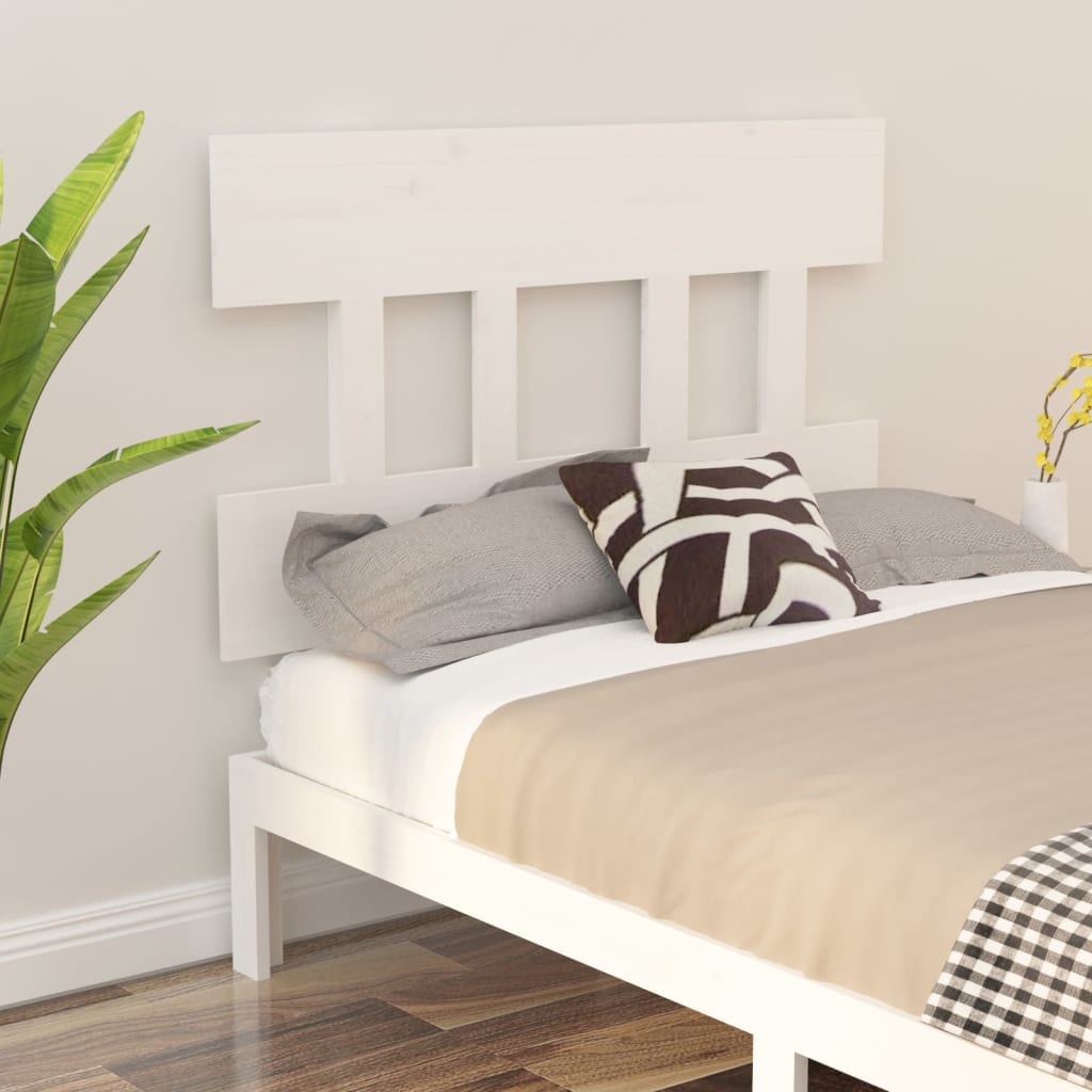 Tête de lit Blanc 103,5x3x81 cm Bois massif de pin - XIOS