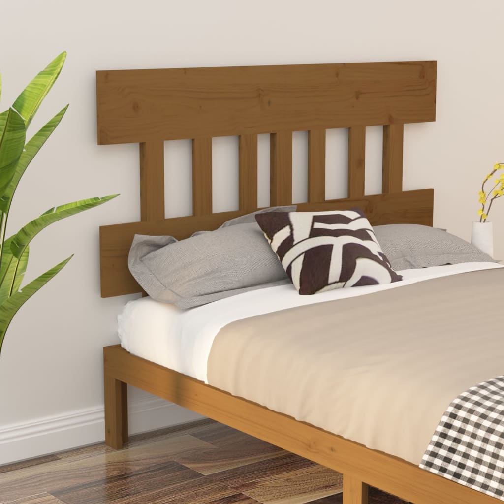 Tête de lit Marron miel 153,5x3x81 cm Bois massif de pin - XIOS