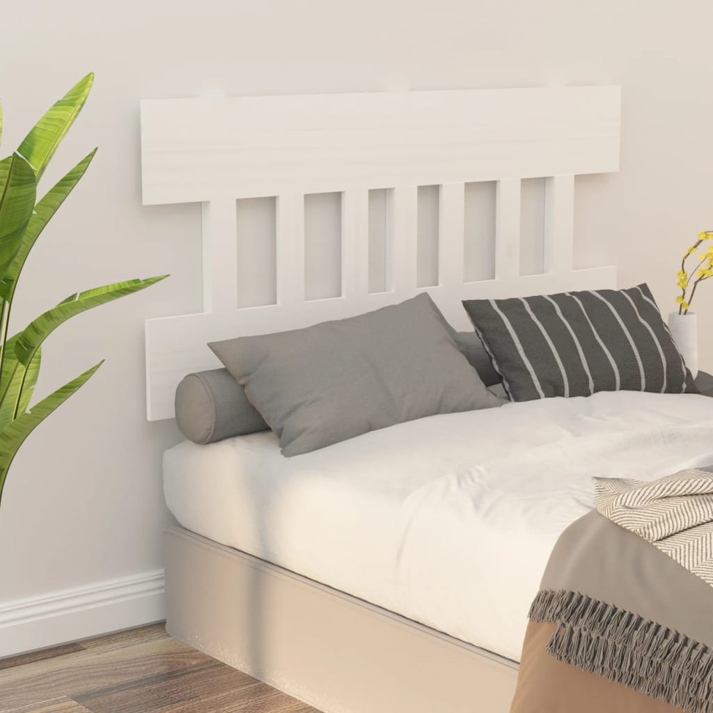 Tête de lit Blanc 163,5x3x81 cm Bois massif de pin - XIOS
