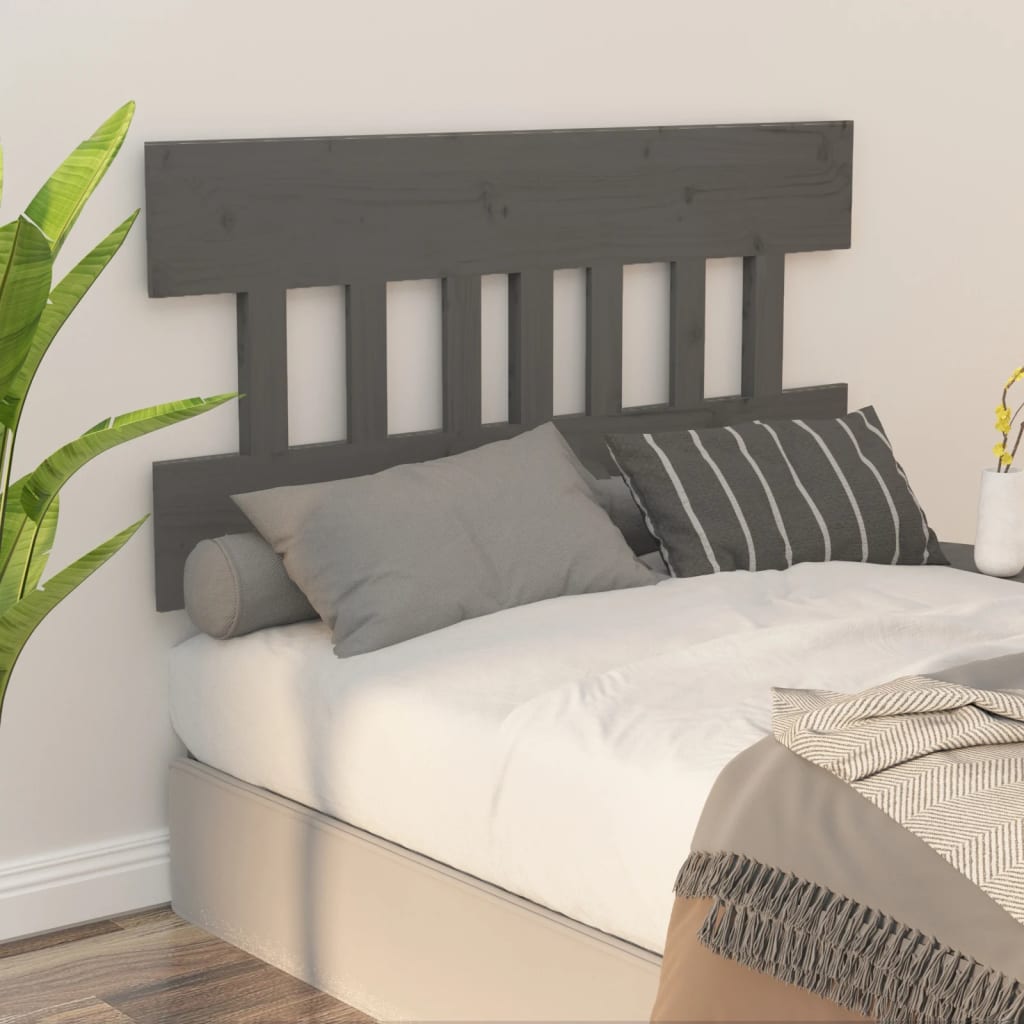 Tête de lit Gris 163,5x3x81 cm Bois massif de pin - XIOS