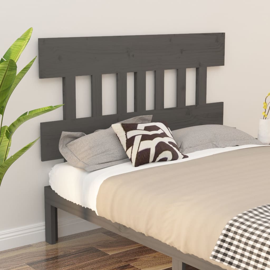 Tête de lit Gris 163,5x3x81 cm Bois massif de pin - XIOS