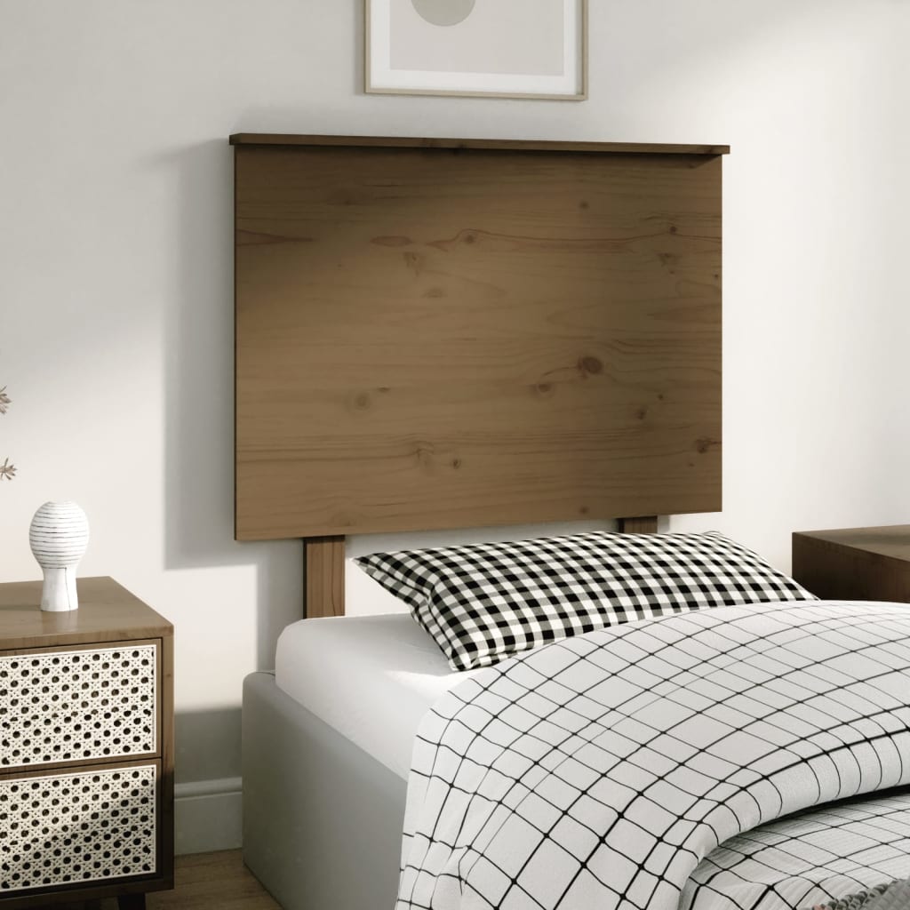 Tête de lit Marron miel 79x6x82,5 cm Bois massif de pin - XIOS