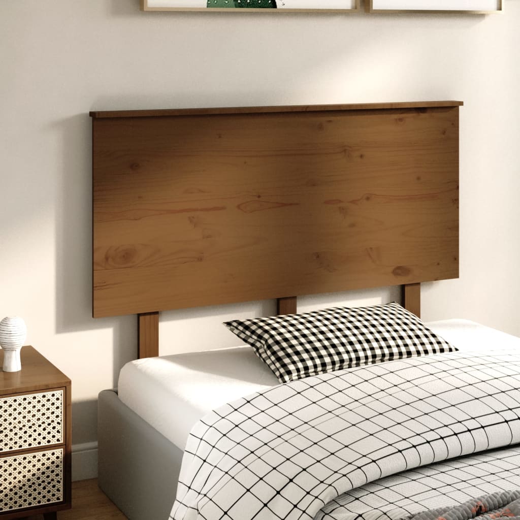 Tête de lit Marron miel 124x6x82,5 cm Bois massif de pin - XIOS