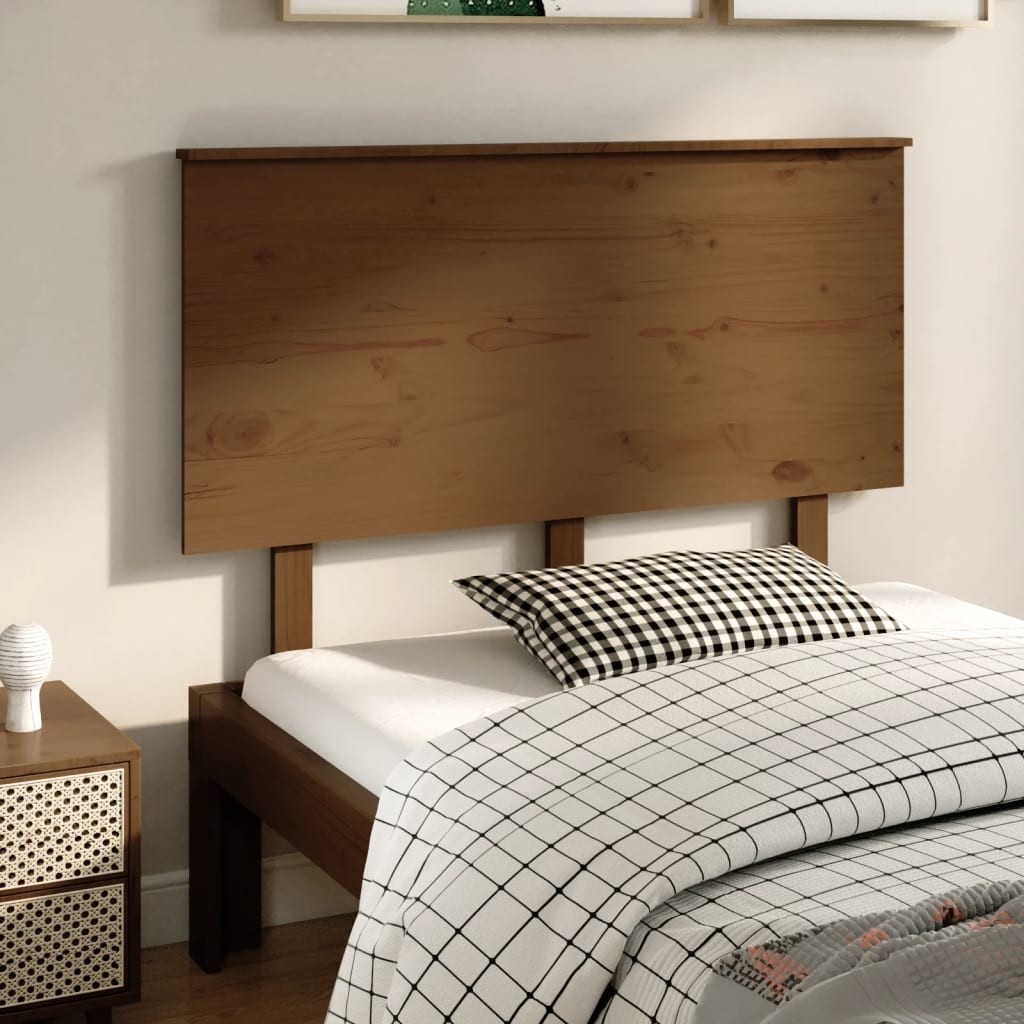 Tête de lit Marron miel 124x6x82,5 cm Bois massif de pin - XIOS