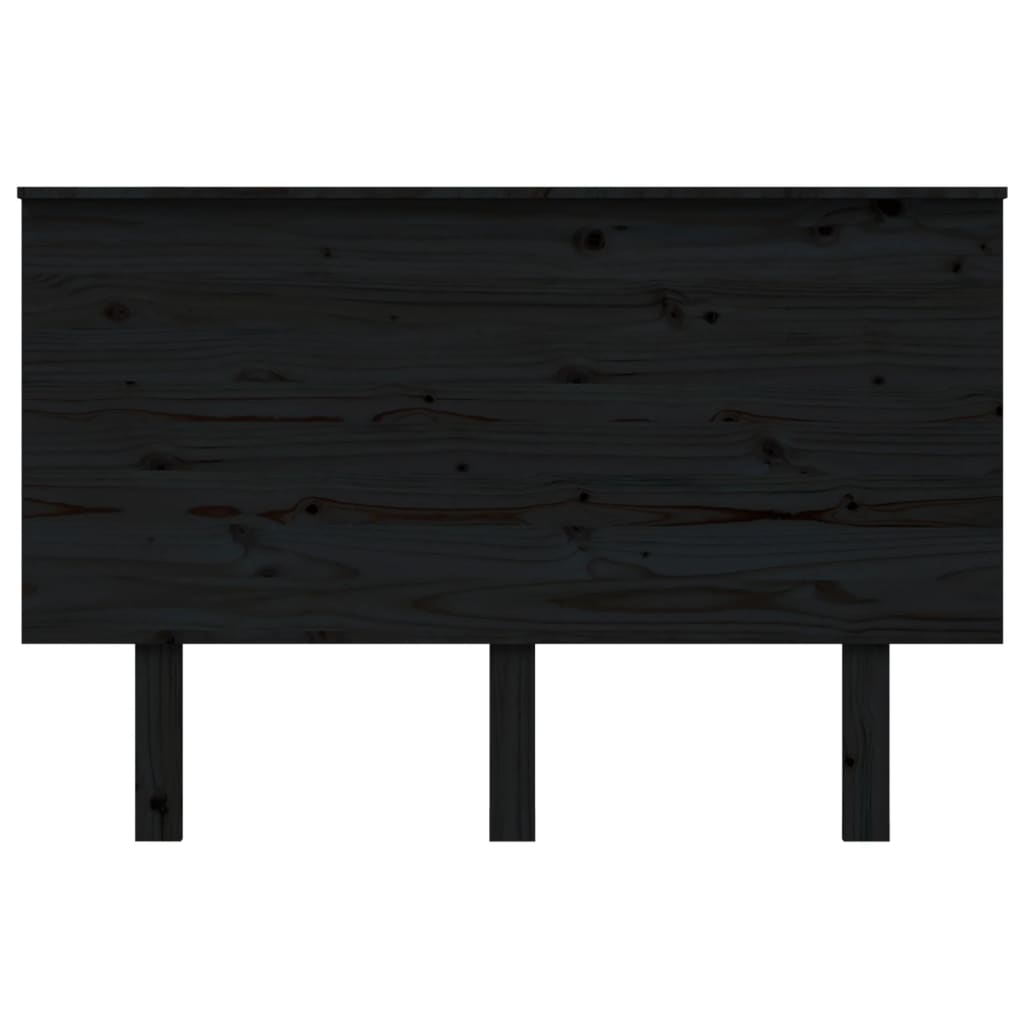 Tête de lit Noir 124x6x82,5 cm Bois massif de pin - XIOS