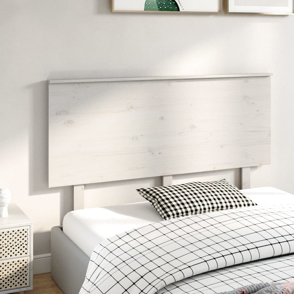 Tête de lit Blanc 144x6x82,5 cm Bois massif de pin - XIOS