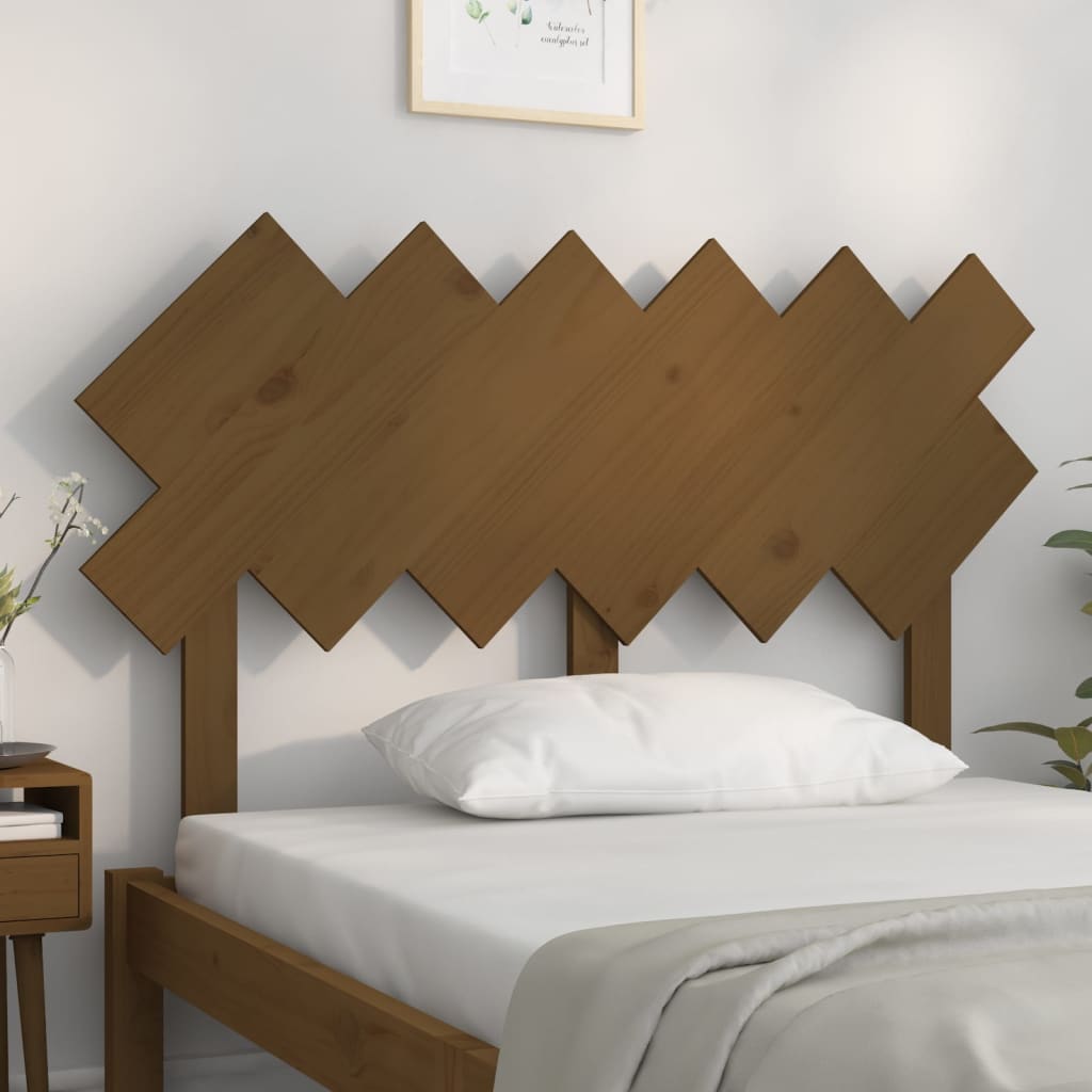 Tête de lit Marron miel 122,5x3x80,5 cm Bois massif de pin - XIOS