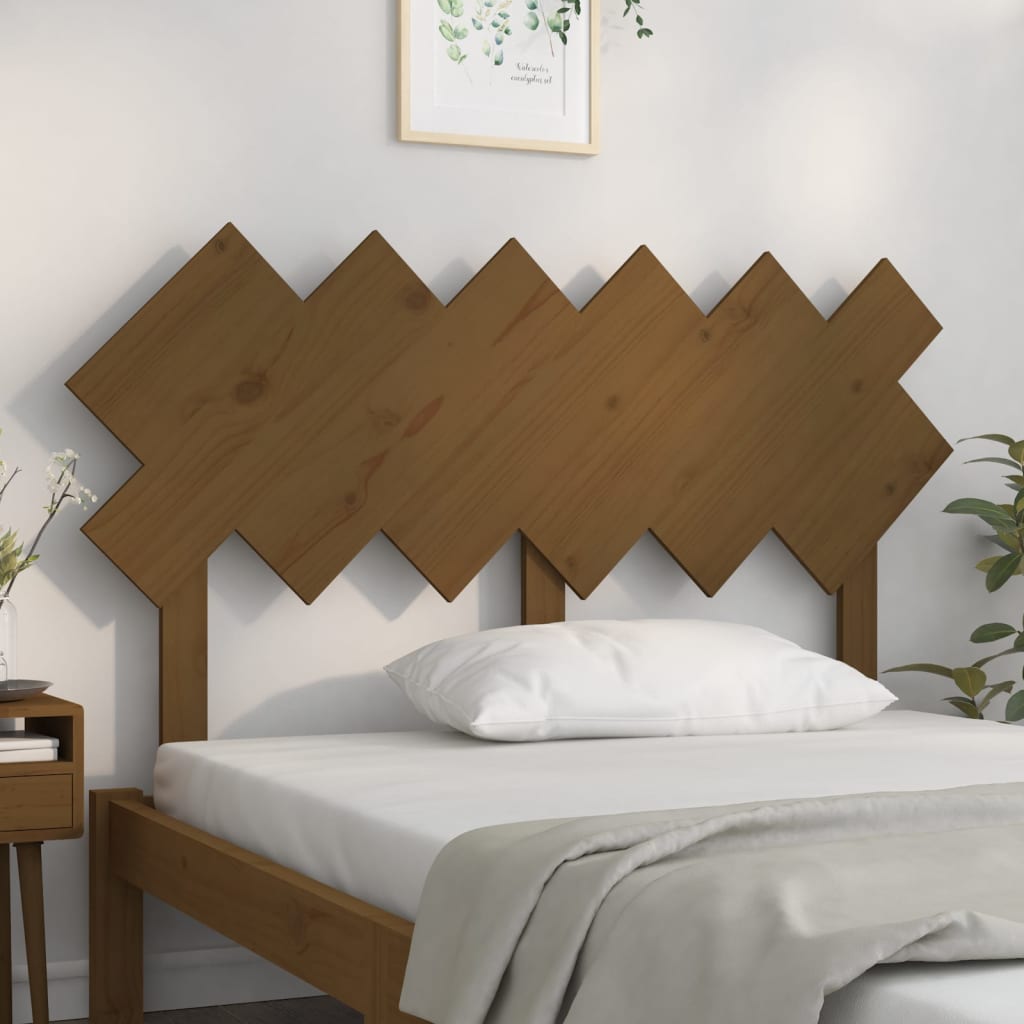 Tête de lit Marron miel 132x3x81 cm Bois massif de pin - XIOS