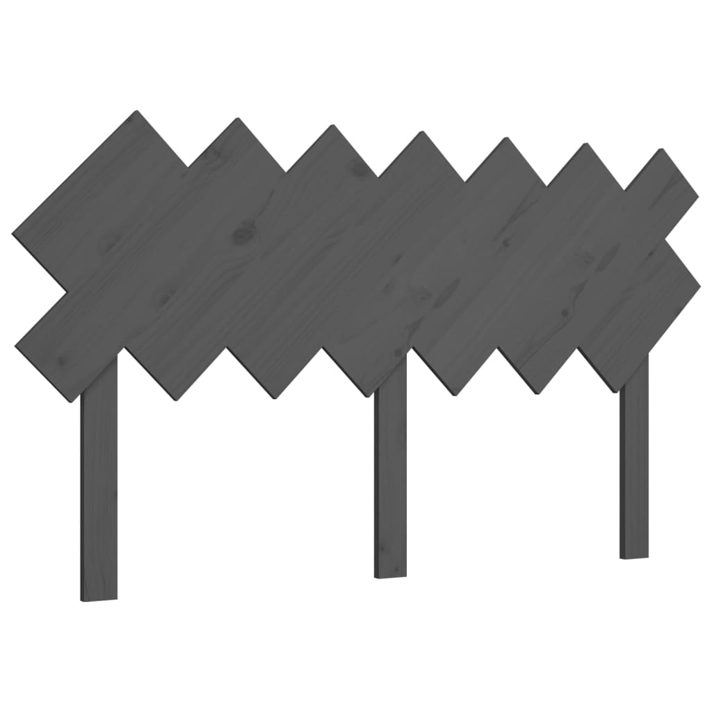 Tête de lit Gris 141x3x80,5 cm Bois massif de pin - XIOS