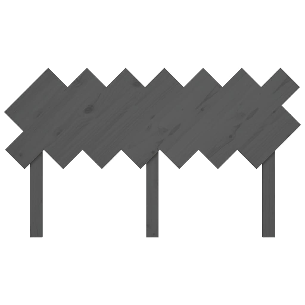 Tête de lit Gris 141x3x80,5 cm Bois massif de pin - XIOS