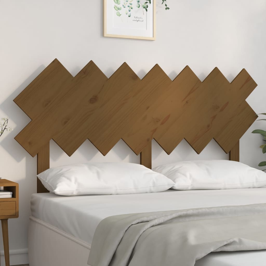 Tête de lit Marron miel 141x3x80,5 cm Bois massif de pin - XIOS