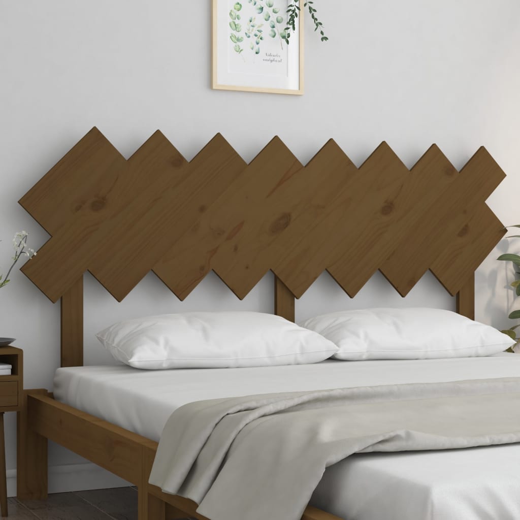Tête de lit Marron miel 159,5x3x80,5 cm Bois massif de pin - XIOS