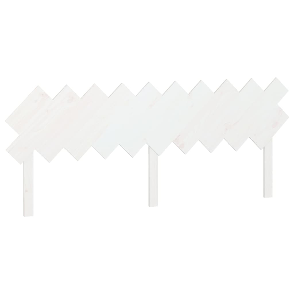 Tête de lit Blanc 196x3x80,5 cm Bois massif de pin - XIOS