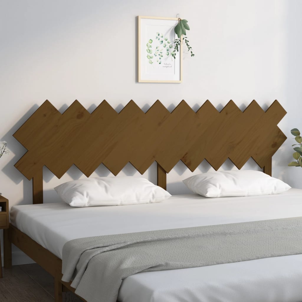 Tête de lit Marron miel 196x3x80,5 cm Bois massif de pin - XIOS