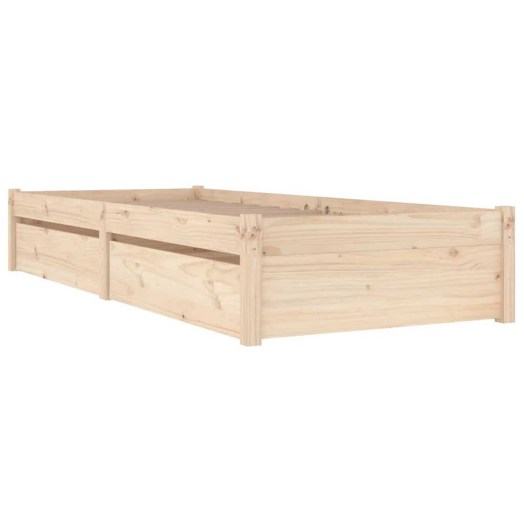 Cadre de lit sans matelas avec tiroirs - XIOS