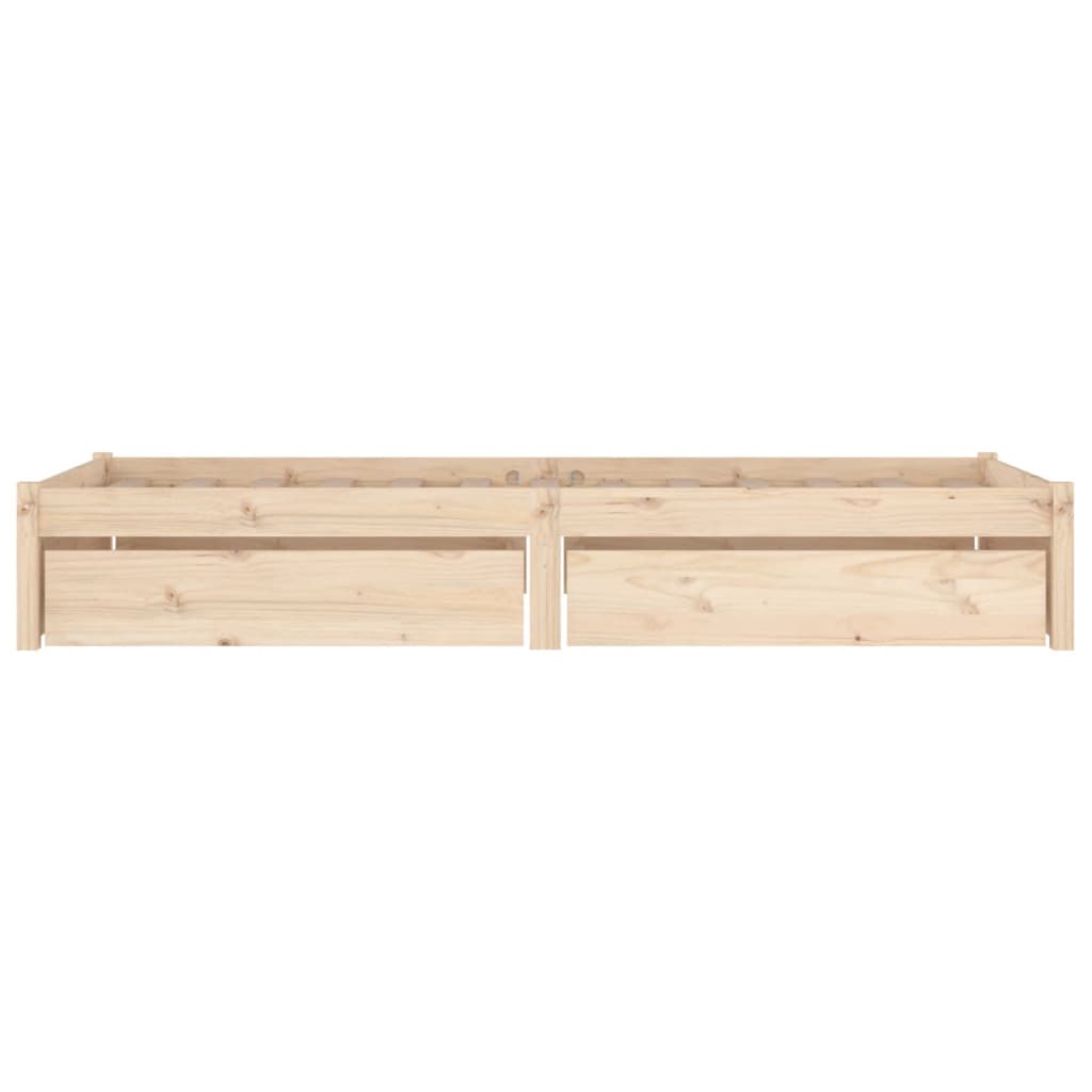 Cadre de lit sans matelas avec tiroirs - XIOS