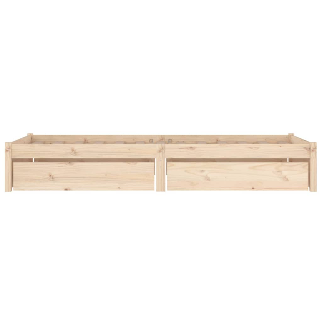 Cadre de lit sans matelas avec tiroirs 100x200 cm - XIOS