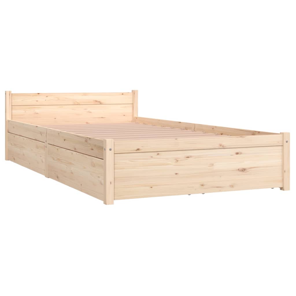 Cadre de lit sans matelas avec tiroirs 90x200 cm - XIOS