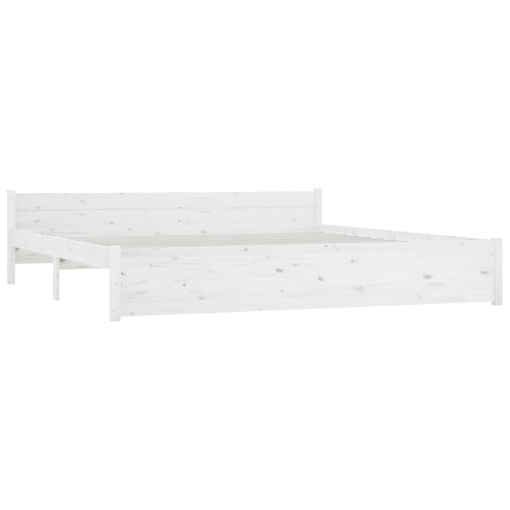Cadre de lit sans matelas avec tiroirs blanc - XIOS