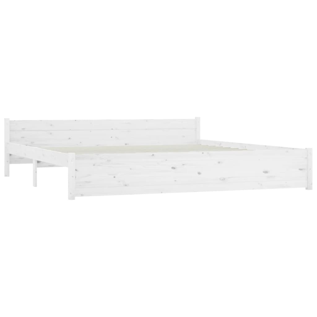 Cadre de lit sans matelas avec tiroirs blanc 200x200 cm - XIOS