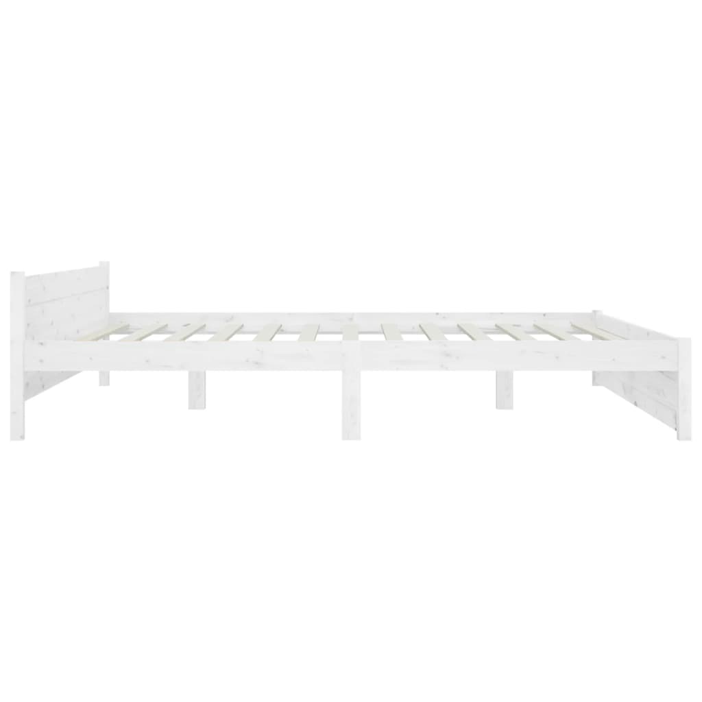 Cadre de lit sans matelas avec tiroirs blanc 200x200 cm - XIOS