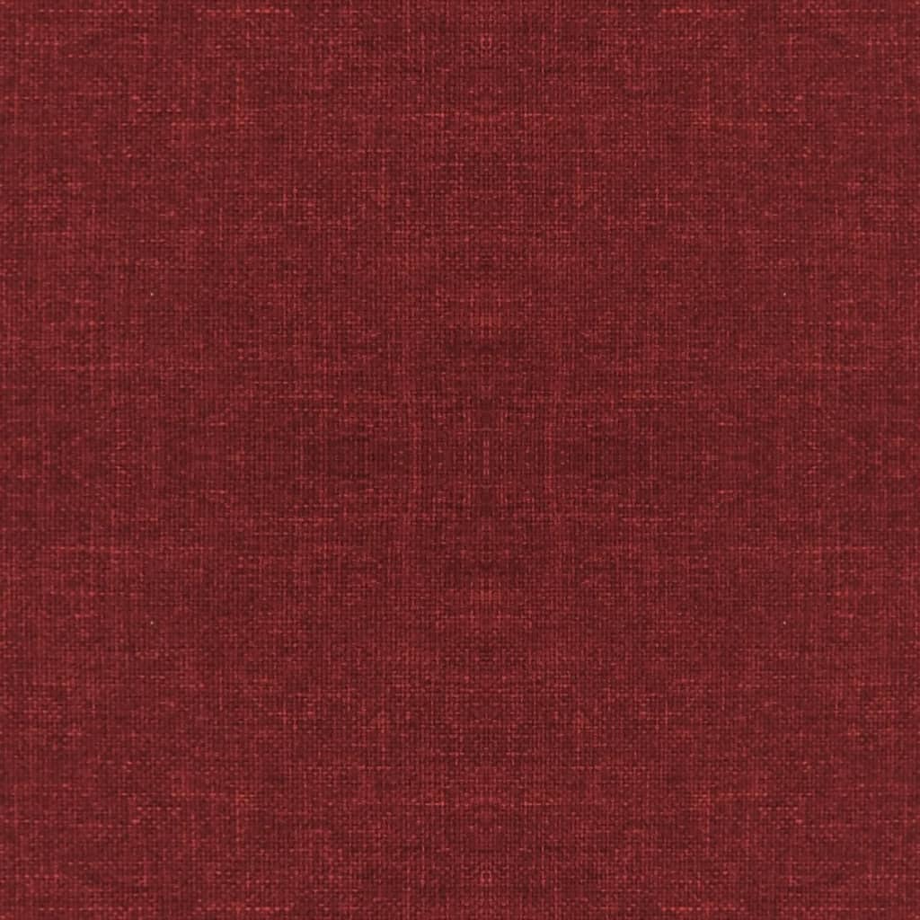 Chaises pivotantes à manger lot de 2 Rouge bordeaux Tissu