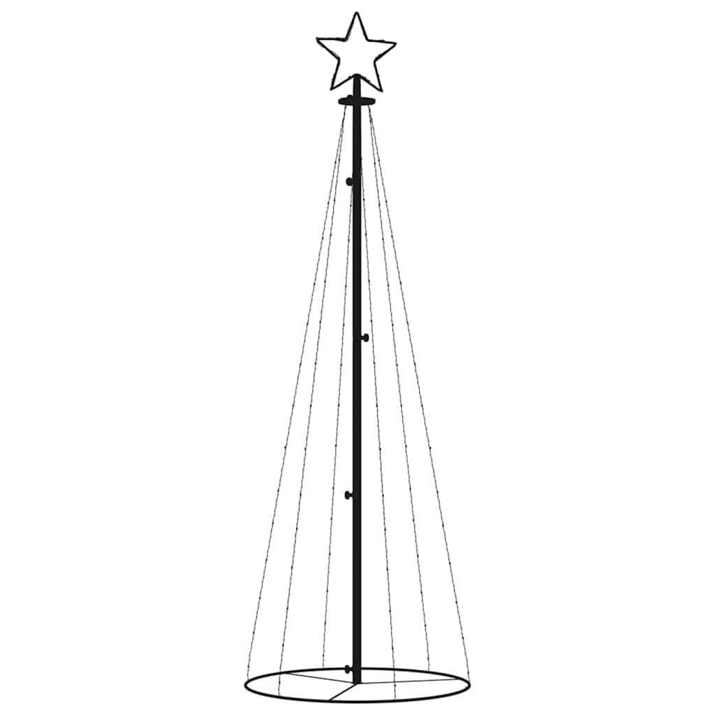 Arbre de Noël cône Blanc chaud 108 LED 70x180 cm - XIOS