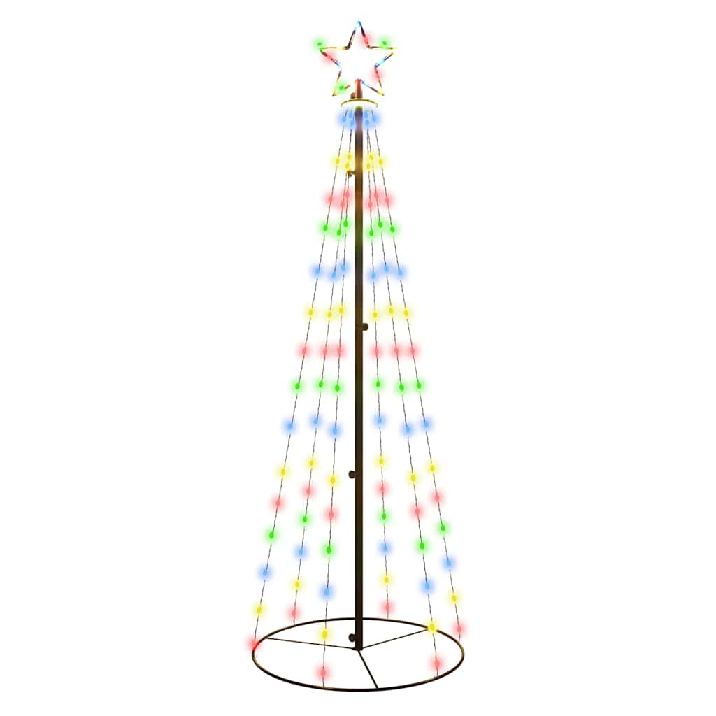 Arbre de Noël cône 108 LED Colorées 70x180 cm - XIOS