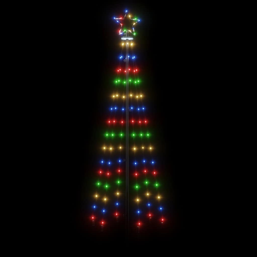Arbre de Noël cône 108 LED Colorées 70x180 cm - XIOS