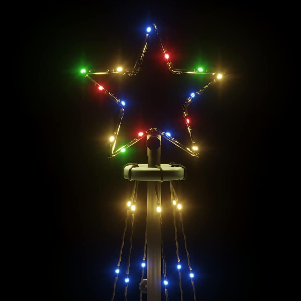 Arbre de Noël cône 108 LED Colorées 70x180 cm - XIOS