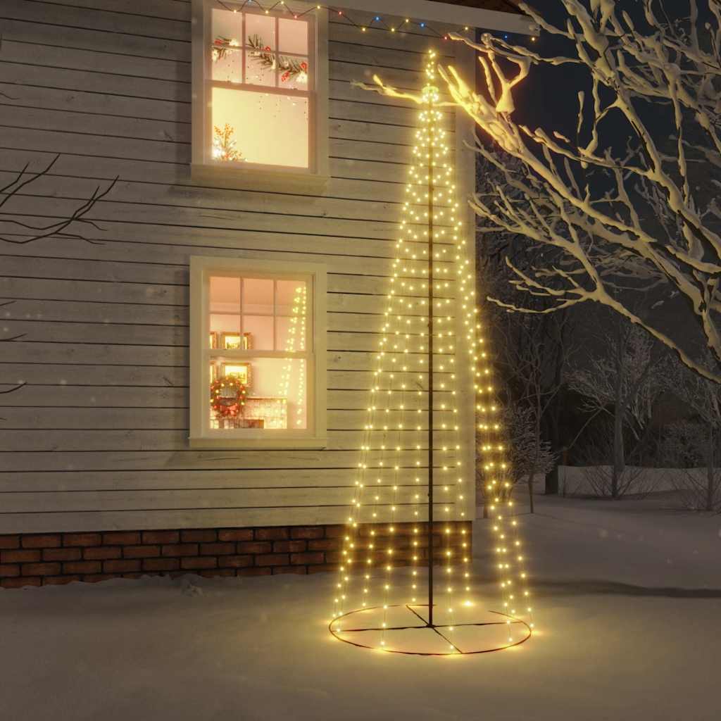 Arbre de Noël cône 310 LED Blanc chaud 100x300 cm - XIOS