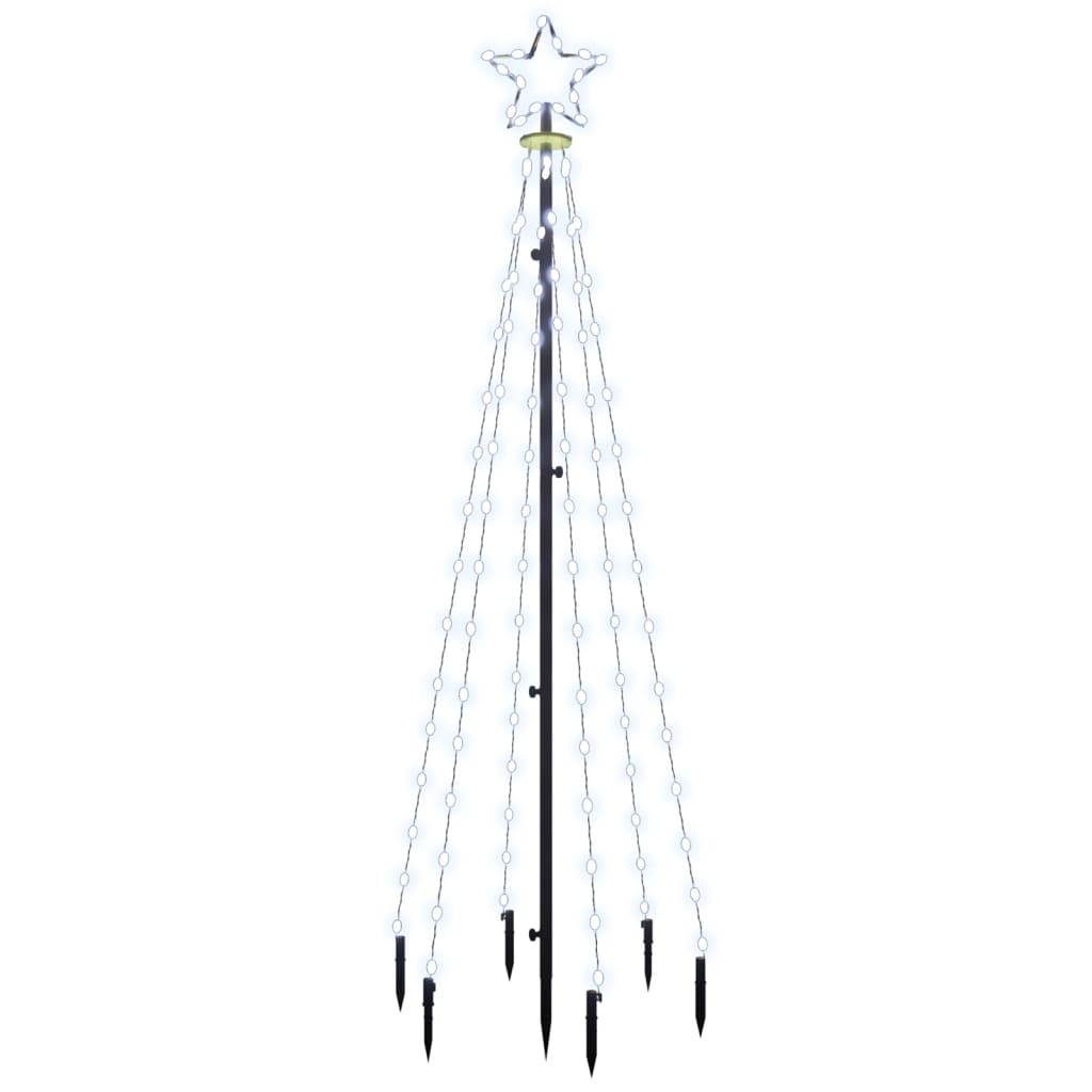Sapin de Noël avec piquet Blanc froid 108 LED 180 cm - XIOS