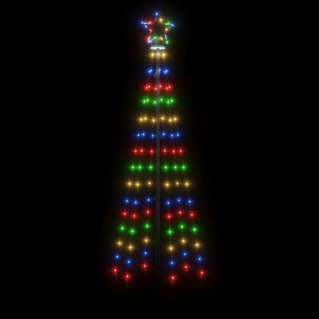 Sapin de Noël avec piquet Coloré 108 LED 180 cm - XIOS