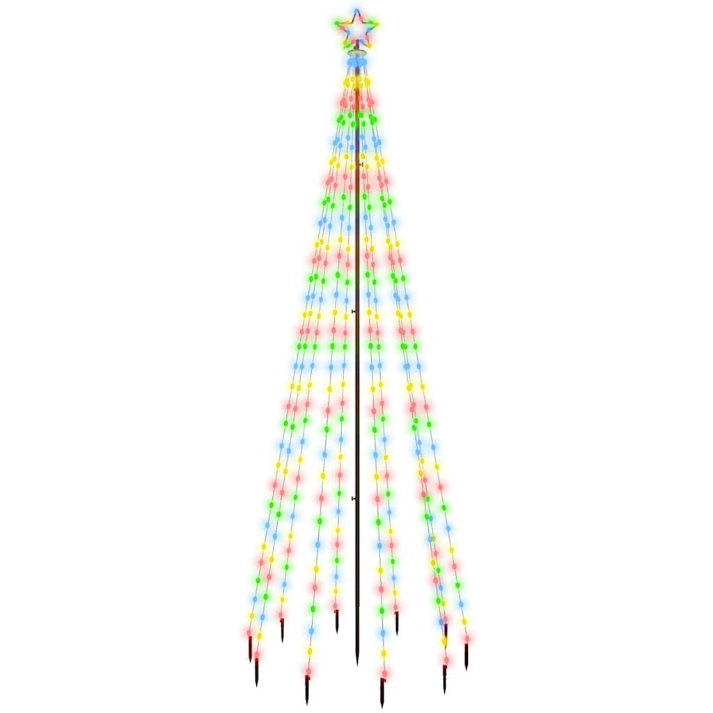 Sapin de Noël avec piquet Coloré 310 LED 300 cm - XIOS