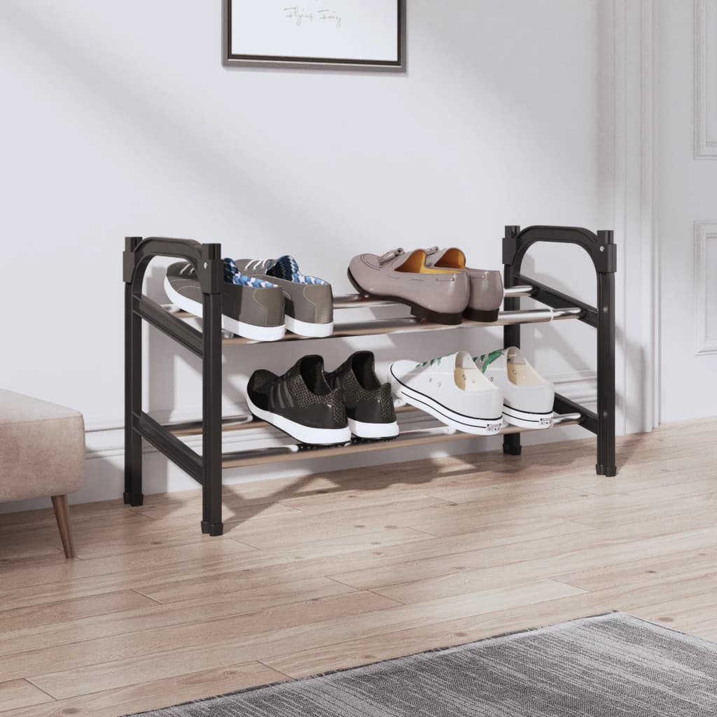 Meuble à chaussures extensible avec 2 étagères 119x24x37 cm - XIOS