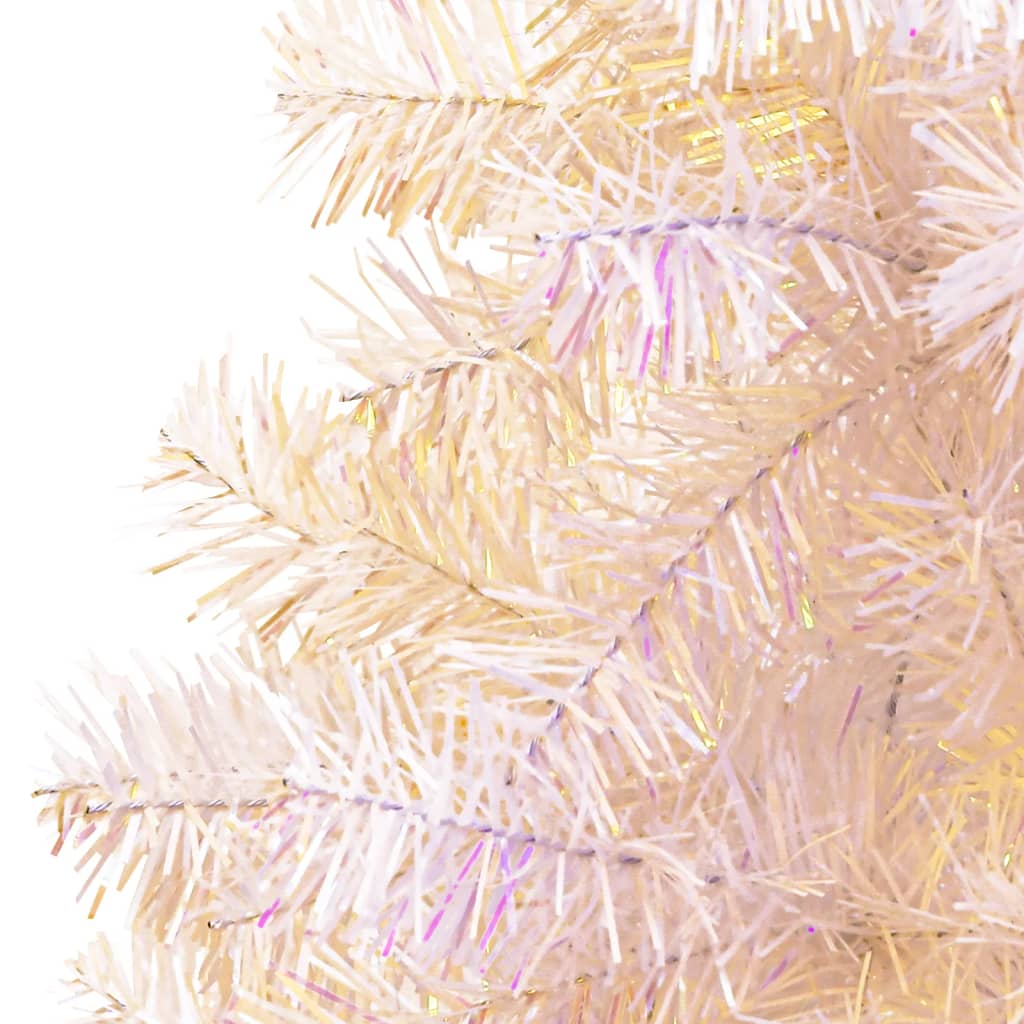 Sapin de Noël artificiel pointes iridescentes Blanc 240 cm PVC - XIOS